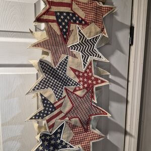 Patriotic Star Table Runner . BRAND NEW